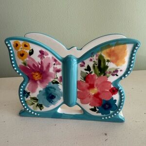 Pioneer Woman Floral Butterfly Napkin Holder